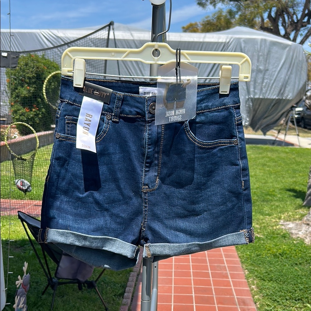 Blue Denim Women's Shorts by